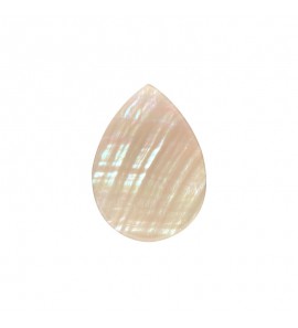 MY iMenso Goccia (25mm) gemstone flat "silver abalone" 25mm - 3240691