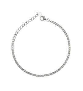 MY iMenso ODM "Tennis white 3,0CZ" bracelet (925/rhod-plated) 16+4cm - 3240695