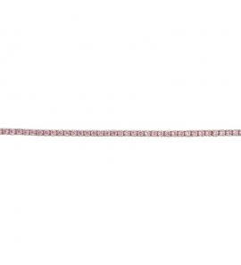 MY iMenso ODM "Tennis pink 1,5CZ" bracelet (925/rhod-plated) 15+4cm - 3240697