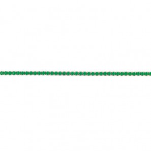 MY iMenso ODM "Tennis emerald 1,5CZ" bracelet (925/rhod-plated) 15+4cm - 3240699
