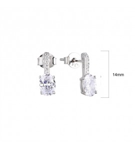 MY iMenso ODM "Elena Crystal CZ" earrings (925/rhod-plated) - 3240706