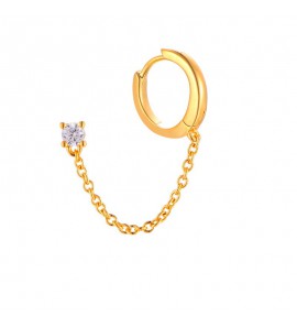 MY iMenso ODM "Perno Creolo" single earring (925/0,5Mgold-plated) - 3240709