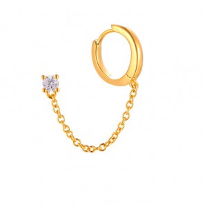 MY iMenso ODM "Perno Creolo" single earring (925/0,5Mgold-plated) - 3240709