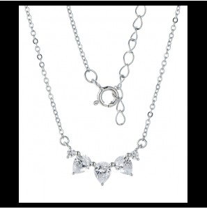 MY iMenso ODM "Milla Crystal" necklace (925/rhod-plated) - 3240715