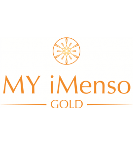 MY iMenso GOLD combi-deal 14k Brillante Crystal pendant and 14k chain 45cm - 3240732