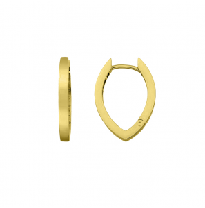 MY iMenso GOLD Creoli earrings "Rombo Plano 19,5mm" (14k gold) - 3240734
