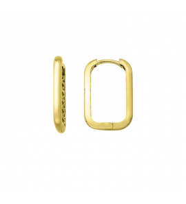 MY iMenso GOLD Creoli earrings "Quovali CZ 21,5mm" (14k gold) - 3240736