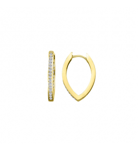 MY iMenso Creoli creol "Dritto CZ 20,5mm" 9251Mgold-ptd) - 3240747