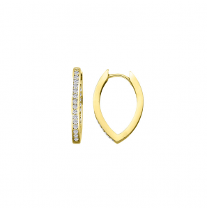 MY iMenso Creoli creol "Dritto CZ 20,5mm" 9251Mgold-ptd) - 3240747
