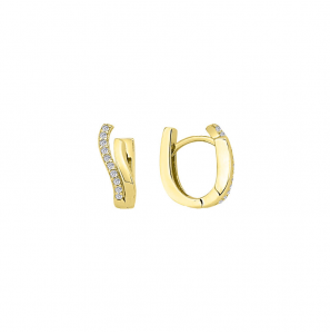 MY iMenso Creoli creol "Riccio CZ 14mm" 9251Mgold-ptd) - 3240750