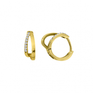 MY iMenso Creoli creol "Frivolo CZ 16,5mm" 9251Mgold-ptd) - 3240752