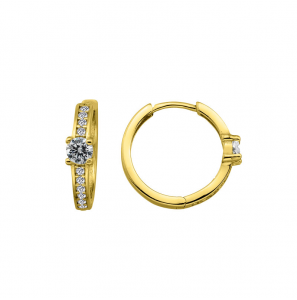 MY iMenso Creoli creol "Presente CZ 20mm" 9251Mgold-ptd) - 3240754