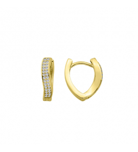 MY iMenso Creoli creol "Double CZ 17mm" 9251Mgold-ptd) - 3240755