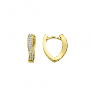 MY iMenso Creoli creol "Double CZ 17mm" 9251Mgold-ptd) - 3240755
