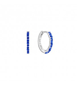 MY iMenso Creoli creol "Baquette blue CZ 16mm" (925/rhod-plated) - 3240769