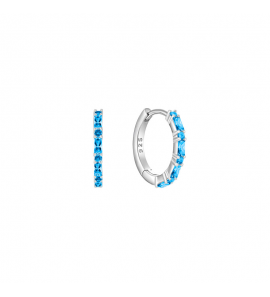 MY iMenso Creoli creol "Baquette aqua CZ 16mm" (925/rhod-plated) - 3240770