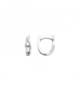 MY iMenso Creoli creol "Deli CZ 14mm" (925/rhod-plated) - 3240776