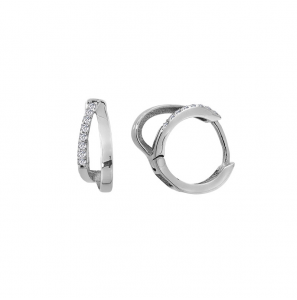 MY iMenso Creoli creol "Frivolo CZ 16,5mm" (925/rhod-plated) - 3240777