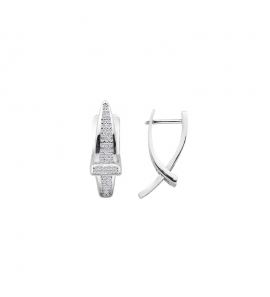 MY iMenso Creoli creol "Cintura CZ 21mm" (925/rhod-plated) - 3240780