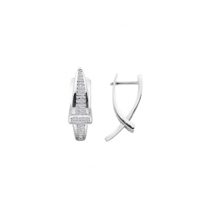 MY iMenso Creoli creol "Cintura CZ 21mm" (925/rhod-plated) - 3240780