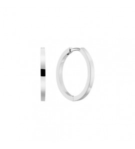 Zilver klap/oorringen 15x1,7 mm - 3240804