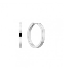 Zilver klap/oorringen 15x2.6 mm - 3240807