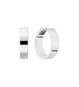 Zilver klap-oorringen vlak 15x4.7 mm - 3240809