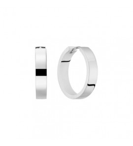Zilver klap-oorringen vlak 18x4.7 mm - 3240810