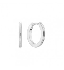 Zilver klap-oorringen bol 10x1.7 mm - 3240811