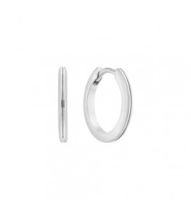 Zilver klap-oorringen bol 12x1.7 mm - 3240812