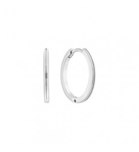 Zilver klap-oorringen bol 15x1.7 mm - 3240813