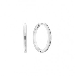 Zilver klap-oorringen bol 15x1.7 mm - 3240813