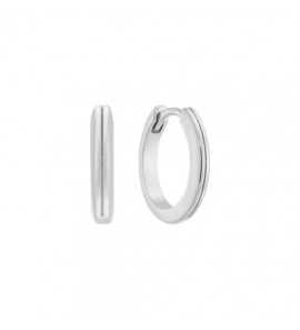 Zilver klap-oorringen bol 10x2.6 mm - 3240814