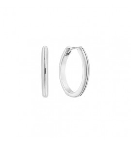 Zilver klap-oorringen bol 15x2.6 mm - 3240816