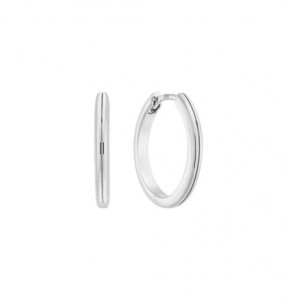Zilver klap-oorringen bol 15x2.6 mm - 3240816