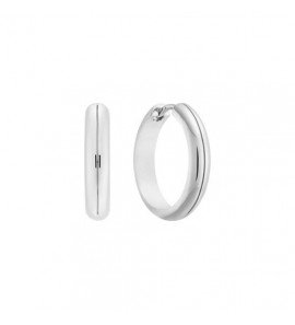 Zilver klap-oorringen bol 18x4.7 mm - 3240819