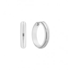 Zilver klap-oorringen bol 18x4.7 mm - 3240819