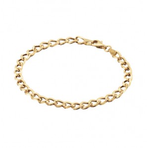 Goud armband gourmet 5 mm 19 cm - 3240839