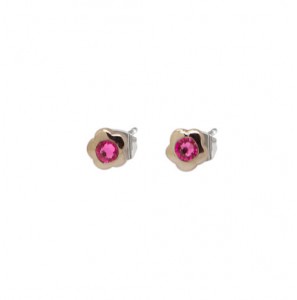 Boccia Titanium Oorstekers Kids Bloem Roze - 3240847
