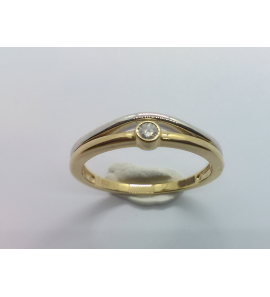 Goud bicolour  dames ring met 0.004 crt WE-SI - 3240884