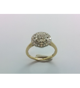 Goud dames ring antourage met 0.50 crt WE-SI - 3240887