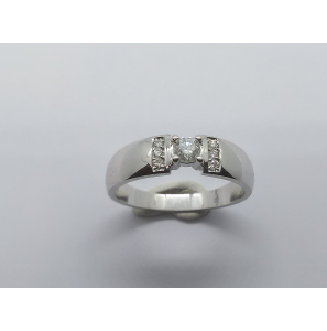 Wit Goud dames ring met 0.17 crt WE-SI - 3240888