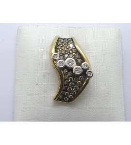 Goud hanger met champ. diam. en diam. 0.10 WE/P1 - 3240901