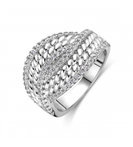 Zilver ring zirkonia - 3240937