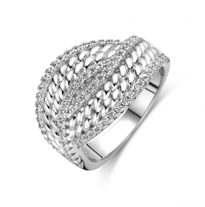 Zilver ring zirkonia - 3240937