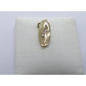 Goud hanger met zirkonia - 3240949