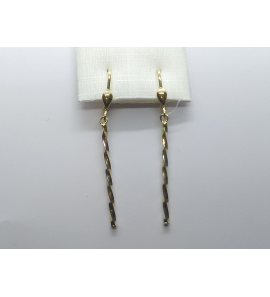 Goud oorhanger staafje tors - 3240957