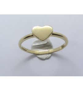 Goud dames ring met hart - 3240962
