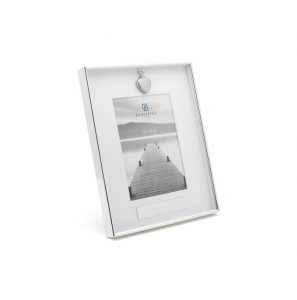 Memory fotolijst met ashouder 10x15cm passepartout verzilverd gelakt - 3241073