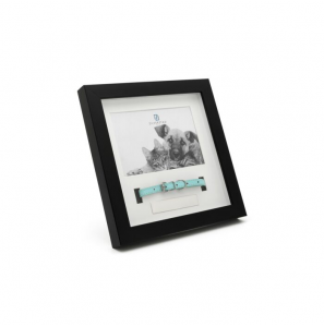 Memory fotolijst Huisdier met riempje 15x10cm passepartout zwart - 3241074